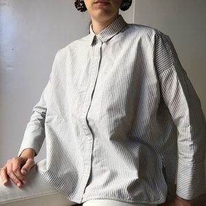 Everlane Boxy Striped Button Down Shirt